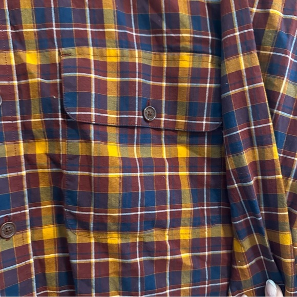 ORVIS Men's Plaid Button Down Size Large 100% Cotton Casual Mid-Weight Durable - Picture 3 of 10